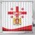 Personalized Georgia National Unity Day Shower Curtain 9th April with Coat of Arms and Flag