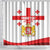 Personalized Georgia National Unity Day Shower Curtain 9th April with Coat of Arms and Flag