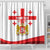 Personalized Georgia National Unity Day Shower Curtain 9th April with Coat of Arms and Flag