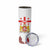 Personalized Georgia National Unity Day Skinny Tumbler 9th April with Coat of Arms and Flag