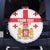 Personalized Georgia National Unity Day Spare Tire Cover 9th April with Coat of Arms and Flag