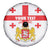Personalized Georgia National Unity Day Spare Tire Cover 9th April with Coat of Arms and Flag