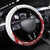Georgia National Unity Day Steering Wheel Cover 9th April with Coat of Arms and Flag