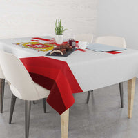 Personalized Georgia National Unity Day Tablecloth 9th April with Coat of Arms and Flag