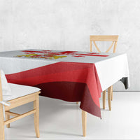 Personalized Georgia National Unity Day Tablecloth 9th April with Coat of Arms and Flag