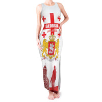 Personalized Georgia National Unity Day Tank Maxi Dress 9th April with Coat of Arms and Flag