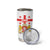 Personalized Georgia National Unity Day Tumbler Cup 9th April with Coat of Arms and Flag