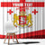 Personalized Georgia National Unity Day Window Curtain 9th April with Coat of Arms and Flag