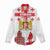 Personalized Georgia National Unity Day Women Casual Shirt 9th April with Coat of Arms and Flag
