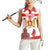 Personalized Georgia National Unity Day Women Sleeveless Polo Shirt 9th April with Coat of Arms and Flag