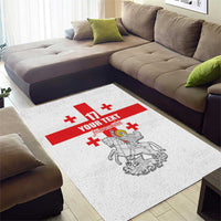 Custom Georgia Football We are Champions Area Rug Sporty Style with Coat of Arms