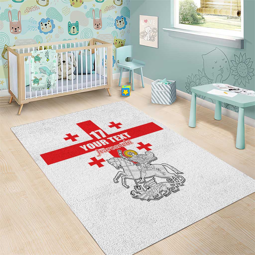 Custom Georgia Football We are Champions Area Rug Sporty Style with Coat of Arms
