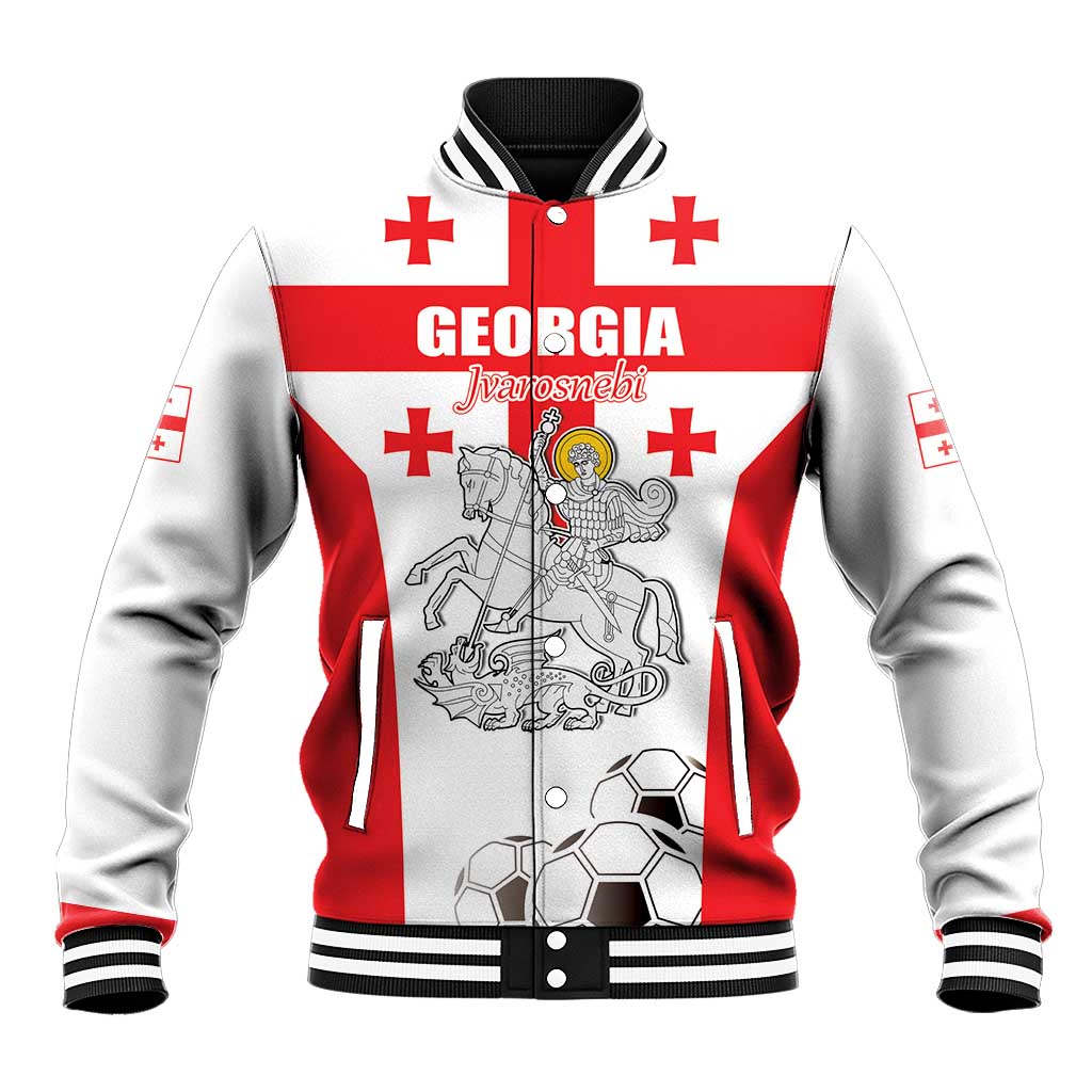 Custom Georgia Football We are Champions Baseball Jacket Sporty Style with Coat of Arms