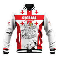 Custom Georgia Football We are Champions Baseball Jacket Sporty Style with Coat of Arms