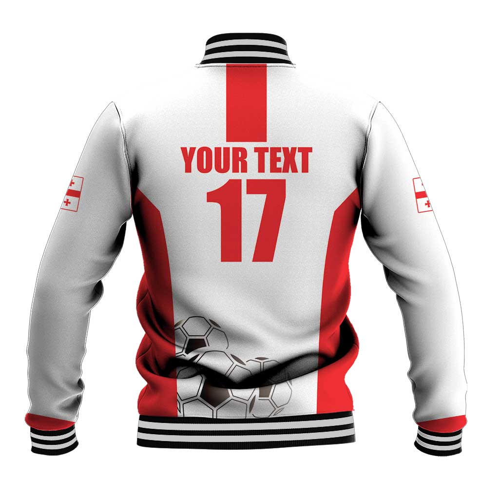 Custom Georgia Football We are Champions Baseball Jacket Sporty Style with Coat of Arms