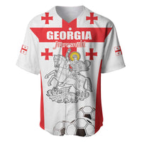 Custom Georgia Football We are Champions Baseball Jersey Sporty Style with Coat of Arms