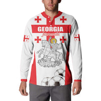 Custom Georgia Football We are Champions Button Sweatshirt Sporty Style with Coat of Arms