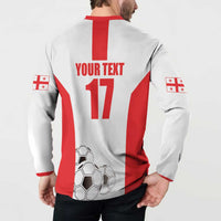 Custom Georgia Football We are Champions Button Sweatshirt Sporty Style with Coat of Arms