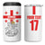 Custom Georgia Football We are Champions 4 in 1 Can Cooler Tumbler Sporty Style with Coat of Arms