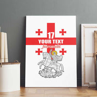 Custom Georgia Football We are Champions Canvas Wall Art Sporty Style with Coat of Arms
