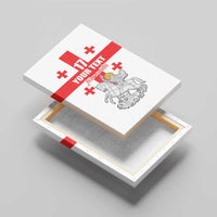 Custom Georgia Football We are Champions Canvas Wall Art Sporty Style with Coat of Arms