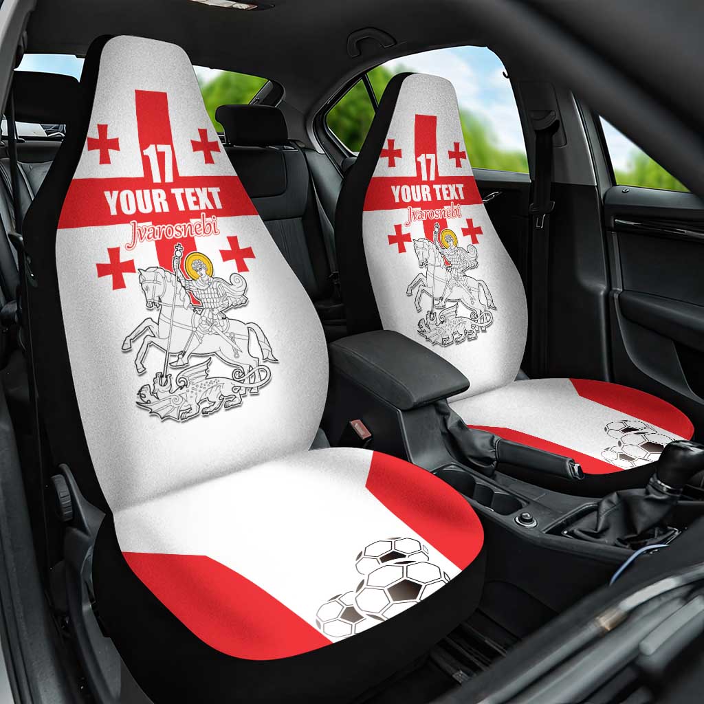 Custom Georgia Football We are Champions Car Seat Cover Sporty Style with Coat of Arms