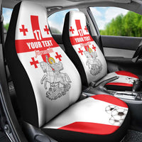 Custom Georgia Football We are Champions Car Seat Cover Sporty Style with Coat of Arms
