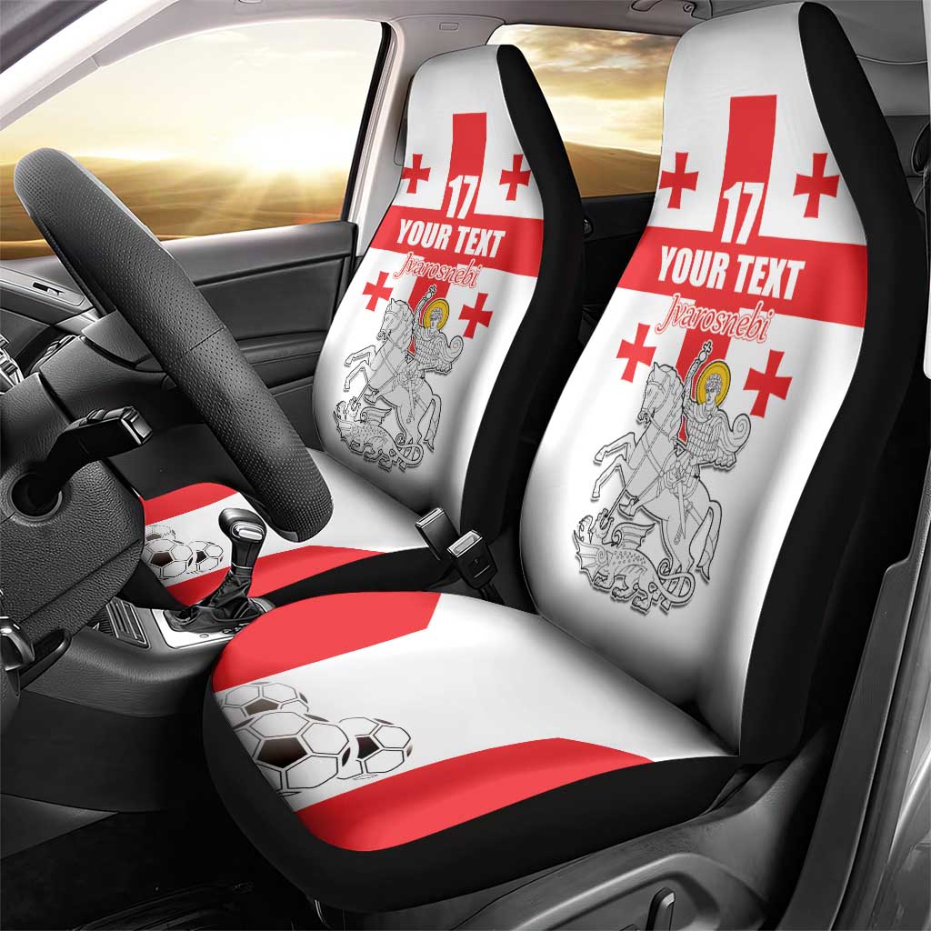 Custom Georgia Football We are Champions Car Seat Cover Sporty Style with Coat of Arms