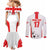 Custom Georgia Football We are Champions Couples Matching Mermaid Dress and Long Sleeve Button Shirt Sporty Style with Coat of Arms