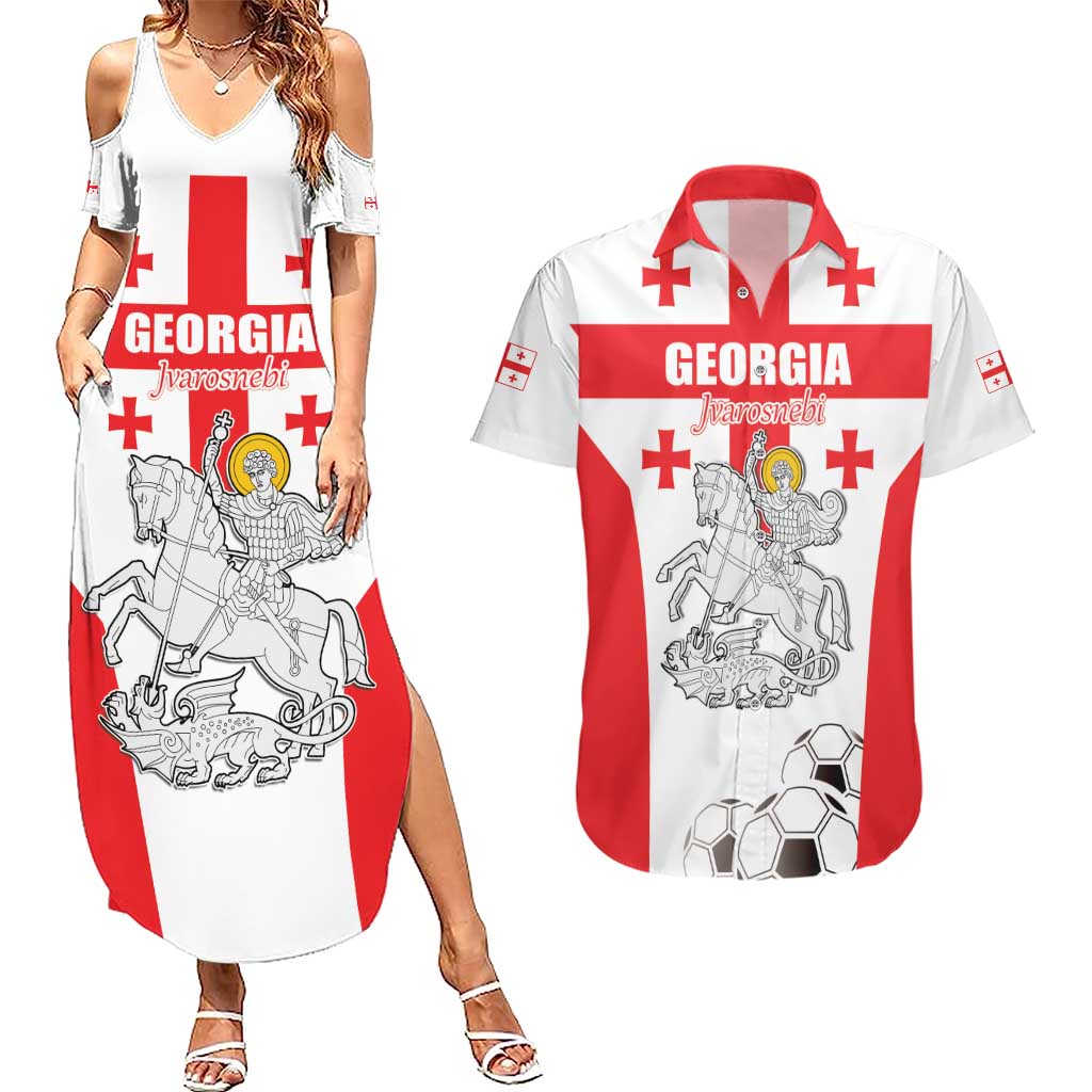 Custom Georgia Football We are Champions Couples Matching Summer Maxi Dress and Hawaiian Shirt Sporty Style with Coat of Arms