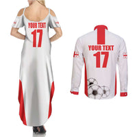 Custom Georgia Football We are Champions Couples Matching Summer Maxi Dress and Long Sleeve Button Shirt Sporty Style with Coat of Arms