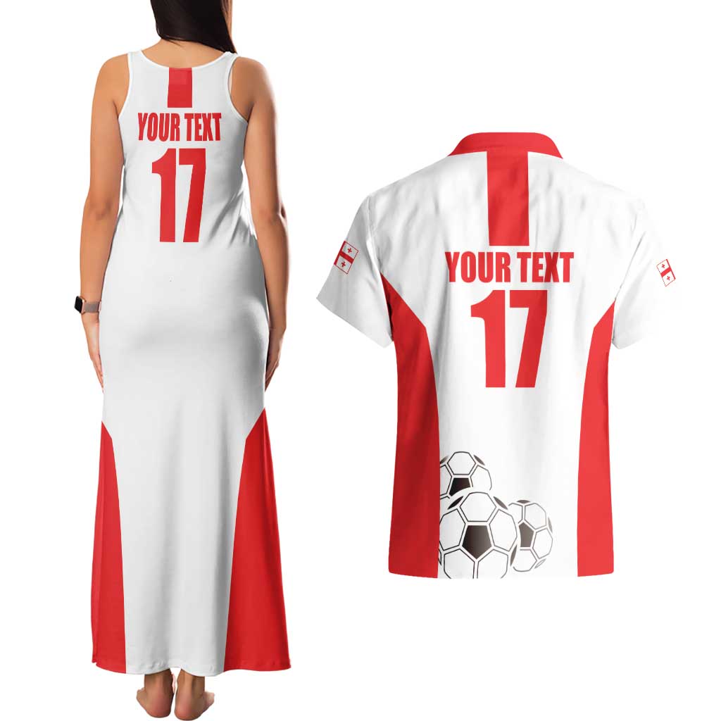 Custom Georgia Football We are Champions Couples Matching Tank Maxi Dress and Hawaiian Shirt Sporty Style with Coat of Arms