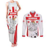 Custom Georgia Football We are Champions Couples Matching Tank Maxi Dress and Long Sleeve Button Shirt Sporty Style with Coat of Arms