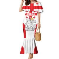 Custom Georgia Football We are Champions Family Matching Mermaid Dress and Hawaiian Shirt Sporty Style with Coat of Arms