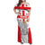 Custom Georgia Football We are Champions Family Matching Off Shoulder Maxi Dress and Hawaiian Shirt Sporty Style with Coat of Arms