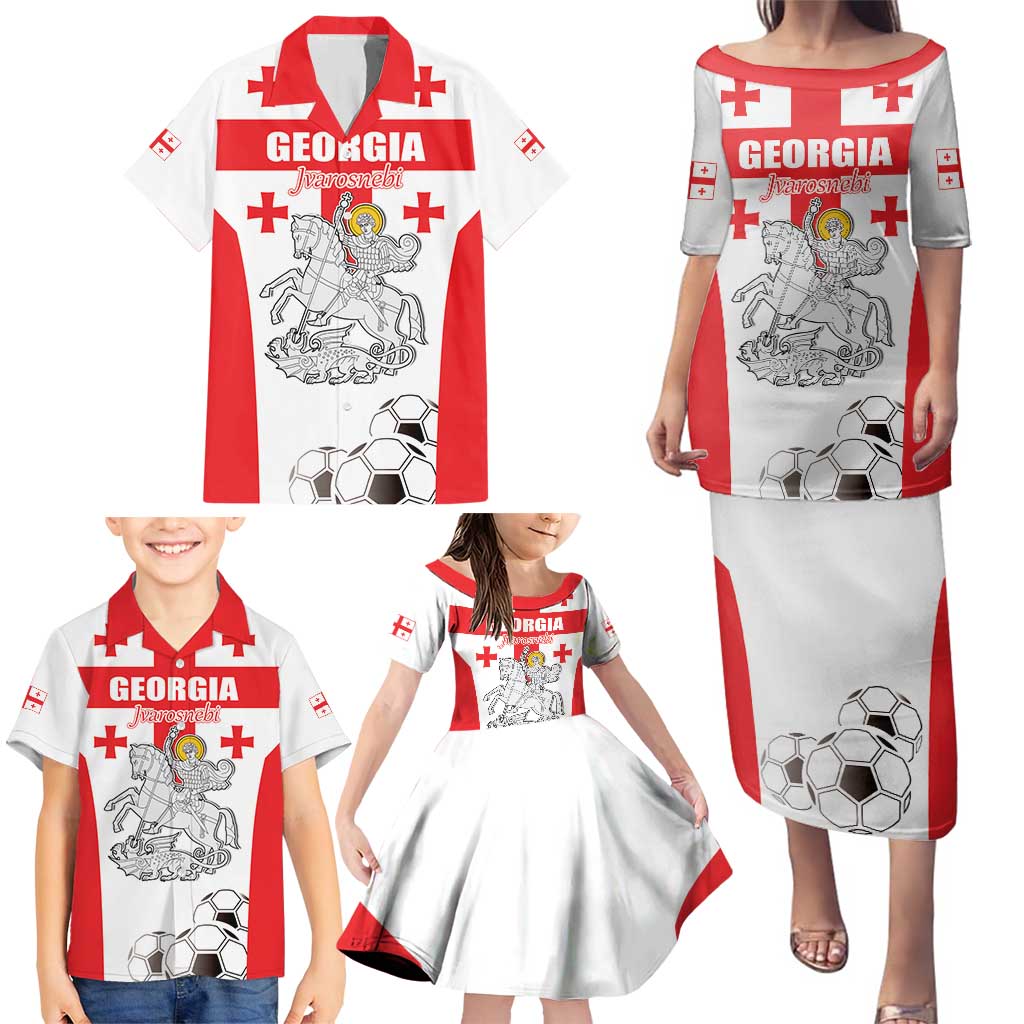 Custom Georgia Football We are Champions Family Matching Puletasi and Hawaiian Shirt Sporty Style with Coat of Arms