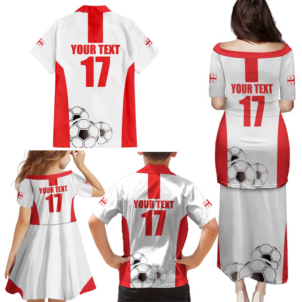 Custom Georgia Football We are Champions Family Matching Puletasi and Hawaiian Shirt Sporty Style with Coat of Arms