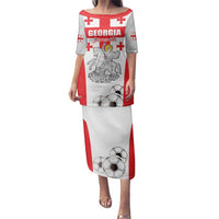 Custom Georgia Football We are Champions Family Matching Puletasi and Hawaiian Shirt Sporty Style with Coat of Arms