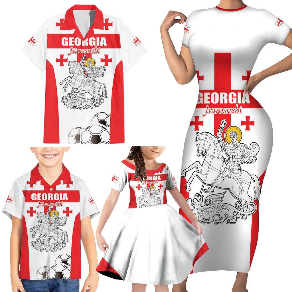 Custom Georgia Football We are Champions Family Matching Short Sleeve Bodycon Dress and Hawaiian Shirt Sporty Style with Coat of Arms