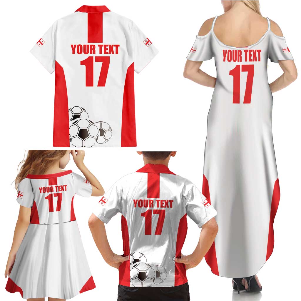 Custom Georgia Football We are Champions Family Matching Summer Maxi Dress and Hawaiian Shirt Sporty Style with Coat of Arms