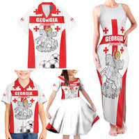 Custom Georgia Football We are Champions Family Matching Tank Maxi Dress and Hawaiian Shirt Sporty Style with Coat of Arms