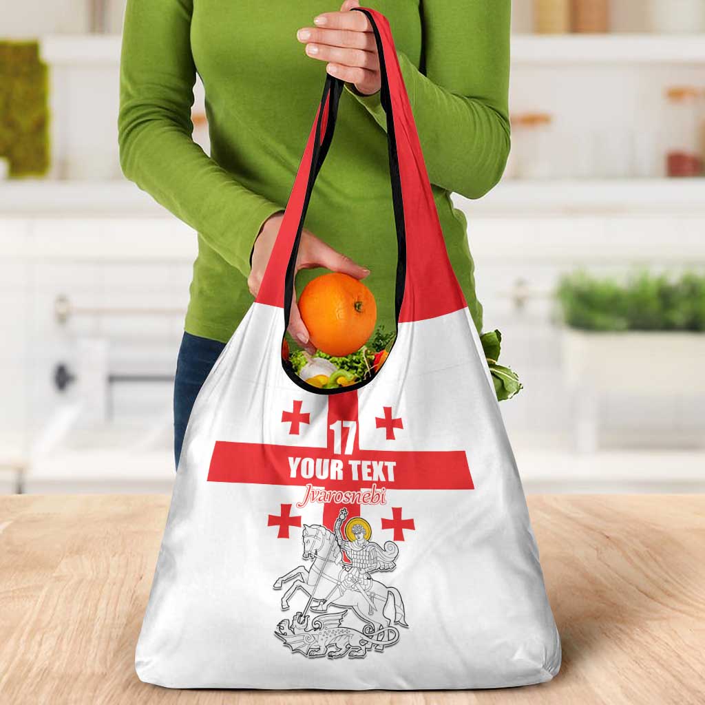Custom Georgia Football We are Champions Grocery Bag Sporty Style with Coat of Arms