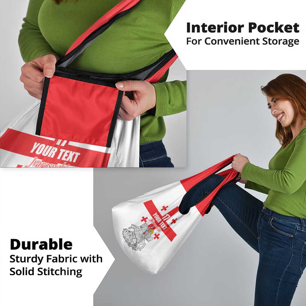 Custom Georgia Football We are Champions Grocery Bag Sporty Style with Coat of Arms