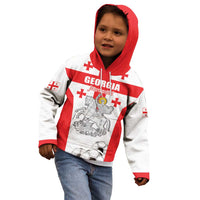 Custom Georgia Football We are Champions Kid Hoodie Sporty Style with Coat of Arms