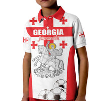 Custom Georgia Football We are Champions Kid Polo Shirt Sporty Style with Coat of Arms