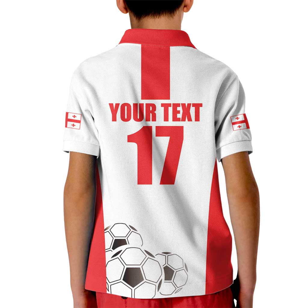 Custom Georgia Football We are Champions Kid Polo Shirt Sporty Style with Coat of Arms