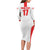 Custom Georgia Football We are Champions Long Sleeve Bodycon Dress Sporty Style with Coat of Arms