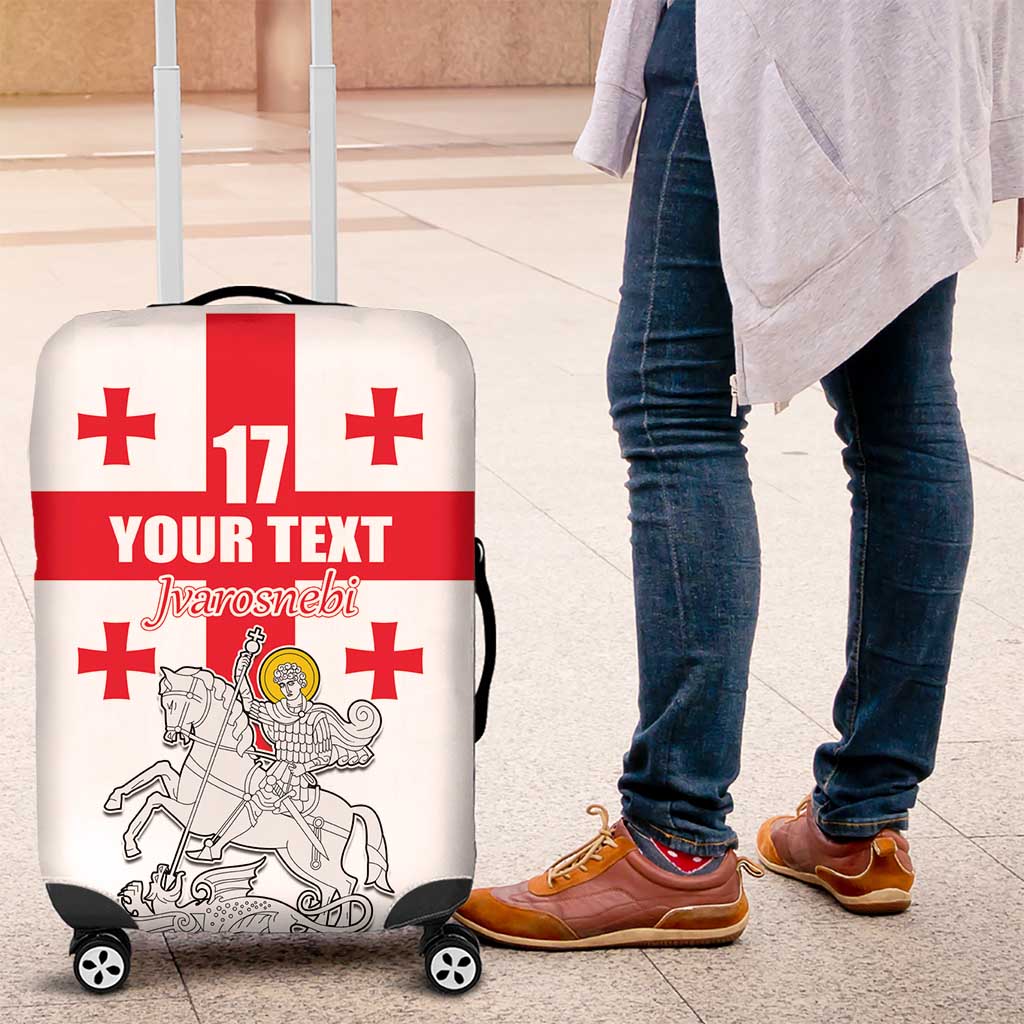 Custom Georgia Football We are Champions Luggage Cover Sporty Style with Coat of Arms