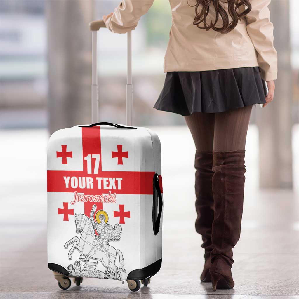 Custom Georgia Football We are Champions Luggage Cover Sporty Style with Coat of Arms