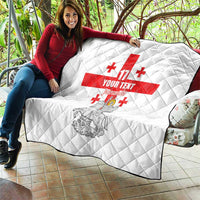 Custom Georgia Football We are Champions Quilt Sporty Style with Coat of Arms
